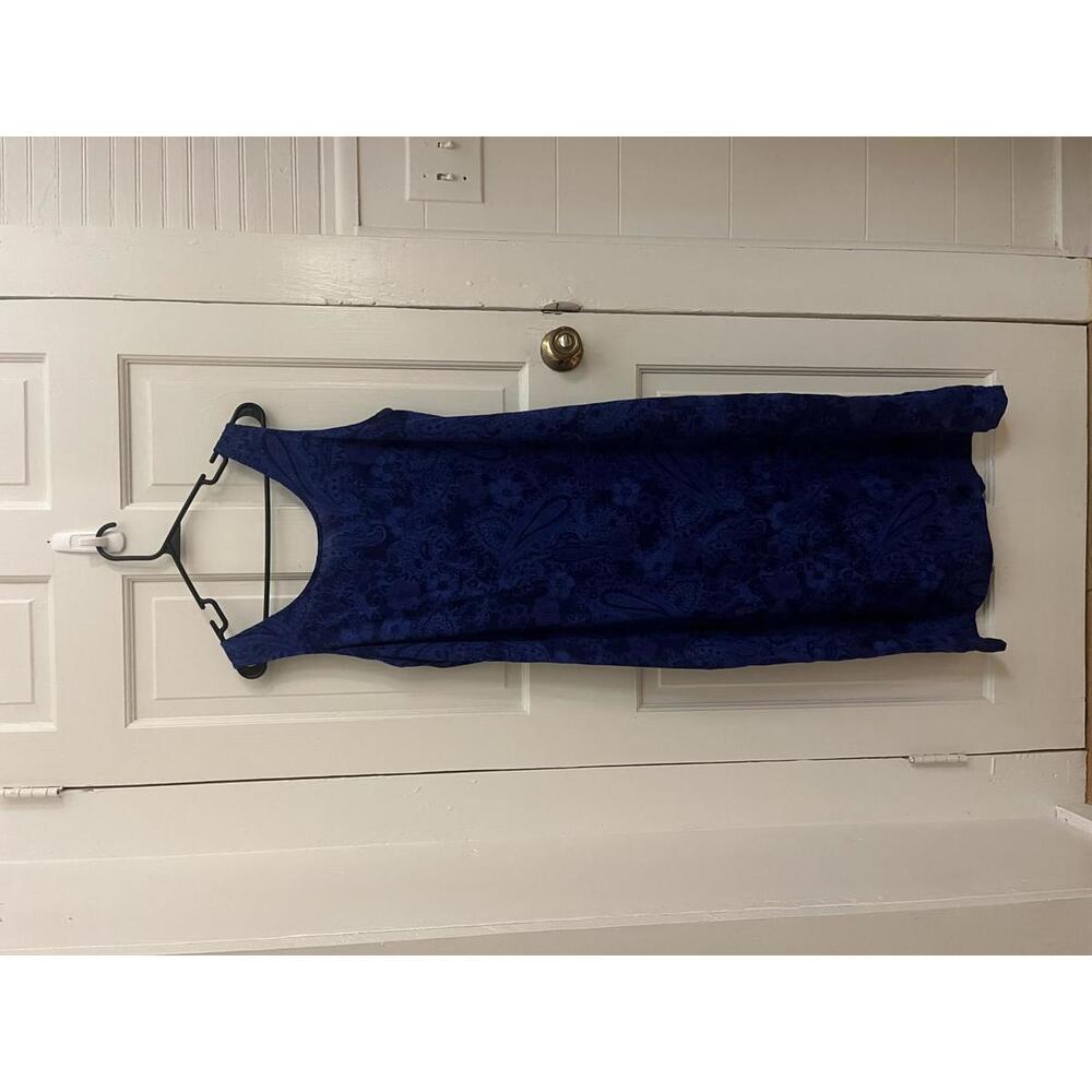 Karin Stevens Blue Midi Dress Size 14